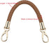 Nicerity PU Leather Braided Purse Strap 11.8inch Replacement Handle Short Handbag Strap Top Handle with Golden Hardware for DIY Handbag Purse Maki...