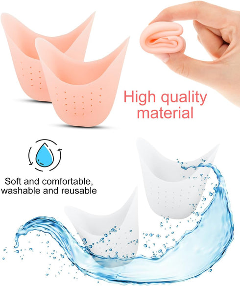 8Pcs BLATOWN Silicone Toe Protectors Toe Covers for Women Men Shoe Filling, Gel Toe Pads Toe Cushions with Breathable Hole for Pain Relief Fit for...