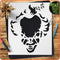 Plastic Stencil Evil Clown for DrawingF...
