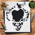 Plastic Stencil Evil Clown for DrawingF...
