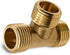 Tee Pipe Fitting T Pipe Connector Brass Tee Equal Tee 1/2" male x 1/2" male x 1/2" male Plumbing Tee for Repair 3 Way Pipe Fitting...