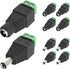 VCE 12V DC Power Connector, 5.5mm x 2.1mm DC Power Plug, 5 Pcs Male and 5 Pcs Female DC Connectors for LED Strip, CCTV Security Camera, Outdoor Ca...