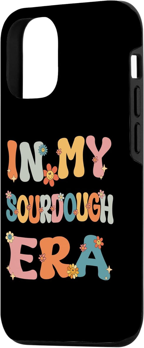iPhone 13 Pro In My Sourdough Era Retro Groovy Sourdough Cute Bread Baking Case...