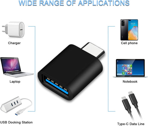 USB C to USB Adapter, Type C Thunderbolt 4 OTG Converter,USB C Male to USB 3.0 Female Adapter(3 Pack) for Apple MacBook Pro,Mac Book,iPad,Samsung ...