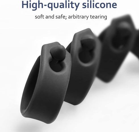 Cord Organizer 3 Pack Reusable Cable Straps, 3 in 1 Multipurpose Cable Protector for Earbuds Earphone Headphone Headset Wrap Winder Holder Keeper ...