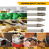 5pcs 1/4" Shank Diamond Burr Bits Set for Rotary Tool, 6x8mm Tungsten Carbide Rotary Files for Woodworking/Drilling/Carving/Engraving/Grinding (Si...