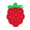 RaZbaby RaZberry Pop Teether for Babies 3 Months & Up - Natural Raspberry Shaped Designed with Soft BPA Free Silicone Poppers - Textured for Senso...