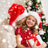 LOKIPA Christmas Santa Hat for Kids, Soft Plush Xmas Santa Hat for kids with Thicken Classic Fur (15X11 Inch for Age 3+ Child)...