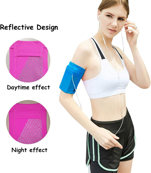 Universal Exercise Armband Running Phone Armband, Lightweight Arm Band Strap Holder Sleeve Sports Arm Holder for Running Workout Fit iPhone X/8/7 ...