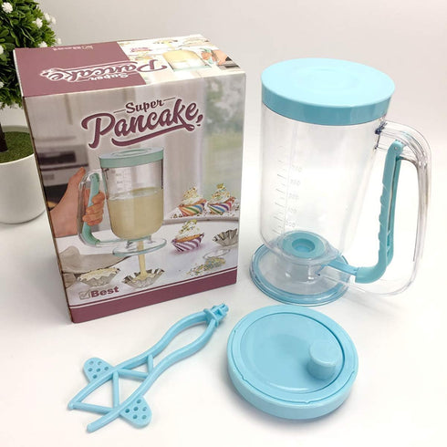 Pancake Batter Dispenser, 2 in 1 Batter Blend Mixer and Dispenser, Batters Dispensers Hand Blender Stirring Mixer Separator, Pancake Baking Cupcak...