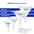 4pc Funnel Nesting Set in BPA Free Plastic for Kitchen Cooking, Car Oil, Home, or Lab Use (White)...