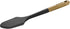 STAUB Silcone Spatula, Great for Mixing, Folding, Scraping, and Spreading, Durable BPA-Free Matte Black Silicone, Acacia Wood Handles, Safe for No...