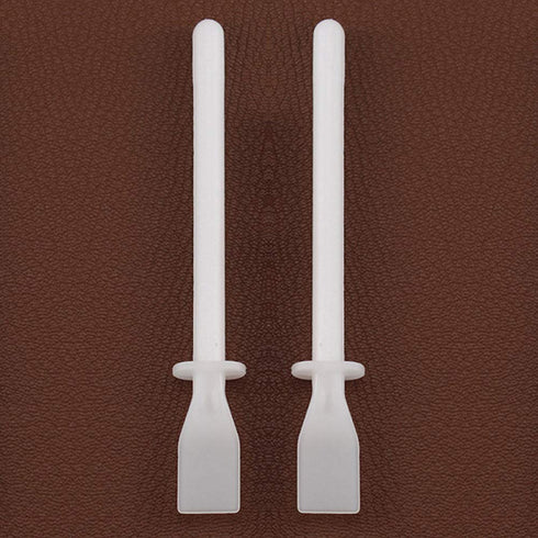 2 Pieces Glue Spreader Sticks Glue Applicator Adhesive Applicator Painting Scrapers for Handmade DIY PU-Leather Craft Tool, White...