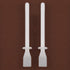 2 Pieces Glue Spreader Sticks Glue Applicator Adhesive Applicator Painting Scrapers for Handmade DIY PU-Leather Craft Tool, White...