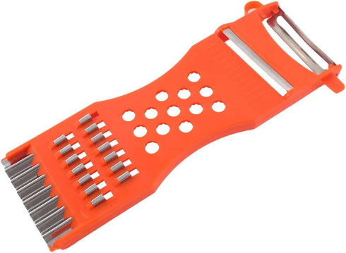 uxcell Kitchen Multifunction Vegetable Fruit Grater Slicer Peeler Shredder Carving Tool 6.7 Inch Long...
