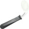 Rehabilitation Advantage Right Handed Grip Easy Coated Offset Spoon, Gray...