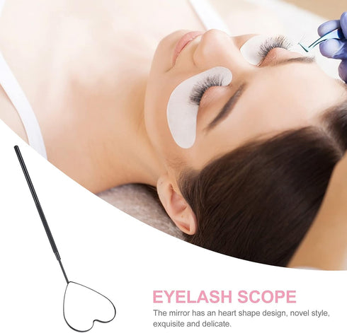 Large Lash Mirror for Eyelash Extension?Detachable Eyelash Mirror Stainless Steel Eyelash Makeup Mirror lash Extension Supplies & Tool...