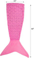 Pink Mermaid Tail Blanket for Kids – Silky Soft Extra Cozy Plush Fleece Lined Cutout Lace Snuggle Blanket for Little Girl Toddler...