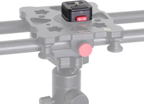 Quick Release Plate Kit QR Plate Camera Mount Adapter, Quick Release System with 1/4 Inch Screw for DSLR/Cameras/Tripod/Monopod/Slider/Handheld Gi...