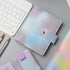 Purple PU Leather Budget Binder Cover, for A7 6-Ring Money Organizer Budgeting Refillable Loose Leaf Receipt Binder Notebook Bookmark Planner Book...