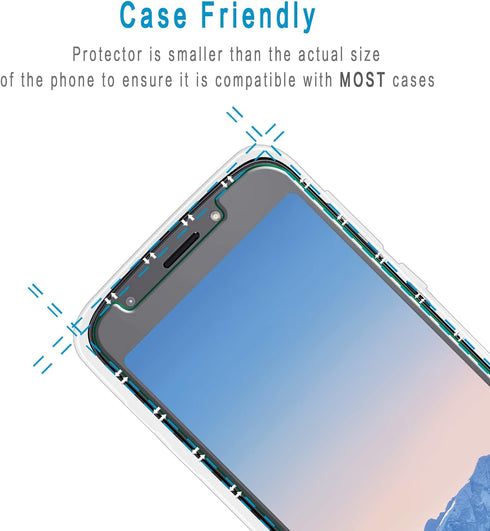 HPTech (2 Pack) Designed for Motorola (Moto E5 Play) Tempered Glass Screen Protector, 9H Hardness, Easy to Install, Bubble Free...
