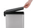 simplehuman 10 Liter / 2.6 Gallon Bathroom Slim Profile Trash Can, Brushed Stainless Steel with Plastic Lid...
