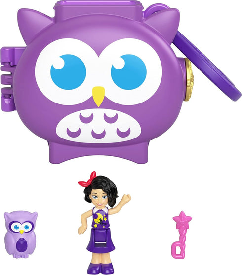 Polly Pocket Pet Connects Compact - Owl, Small...