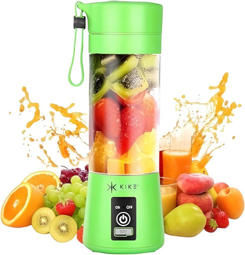 KIKE Portable Blender, Personal Blender for Shakes and Smoothies with 6 Blades and 16oz, USB Rechargeable, Travel Cup and Lid, Juices, Baby Food, ...