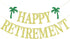 Gold Glittery Happy Retirement Banner, Official Retired Decor - Retirement Party Decorations Supplies...