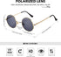 Pro Acme Small Round Polarized Sunglasses for Men Women Circle Retro Shades Metal Hippie Sunglasses UV400...