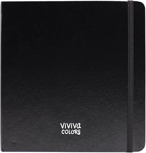 Viviva 40 Pages Watercolor Paper Sketchbook, 140 lbs, 100% Cotton, Square Size 7.5"x 7.5"...