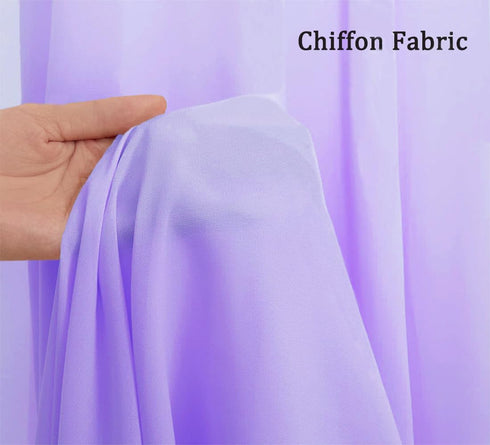 Lavender Wedding Arch Draping Fabric 29" X 20FT Chiffon Fabric Sheer Drapes for Wedding Ceremony Arbor Party Handrail Stairs Swag Fabric Decoratio...