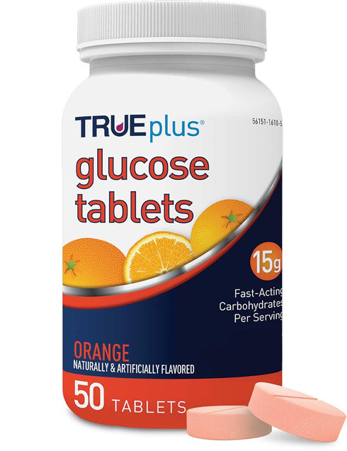 TRUEplus® Glucose Tablets, Orange - 50ct...
