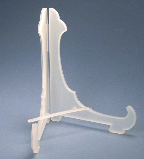 Clear Plastic Easels - 6" High with Locking Bar - Pack of 5...