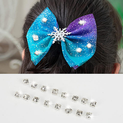 1500 Pcs 4 mm Sew On Cystal White Rhinestones Glass Rhinestone Silver Plated Metal Back Prong Setting Sewing Claw Rhinestone for Costume, Clothes,...