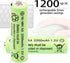 AA Batteries 2200mAh high capacity precharged NI-MH AA Rechargeable Batteries, 1.2V Double A Long Lasting for Toys, Remote controls, Hand held gam...