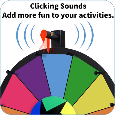 Prize Wheel Pegs & Red Pointer Replacement Kit Spinning Wheel Replacement for Trade Show Carnival Party Pub...