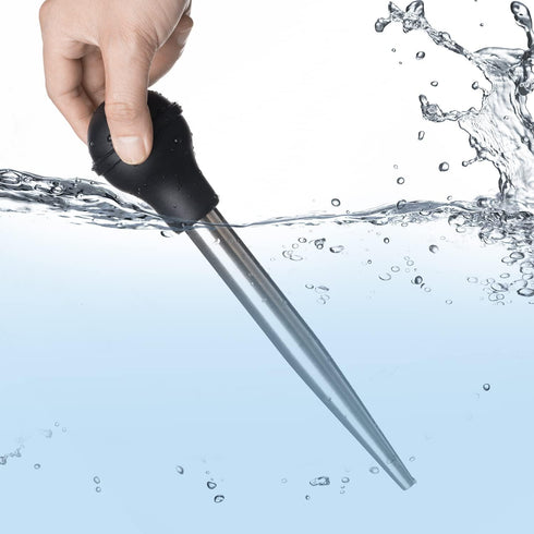 JY COOKMENT Stainless Steel Turkey Baster Baster Syringe for Cooking Meat Injector Set with 2 Marinade Needles 1 Cleaning Brush for Home Baking Ki...