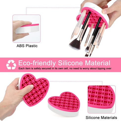 Silicone Makeup Brush Holder, Cosmetic Organizer, Pen Holder for Desk, Pencil Case, Sewing Tool, Beauty Tool, Brushes, Scissors, Toothbrush Holder...
