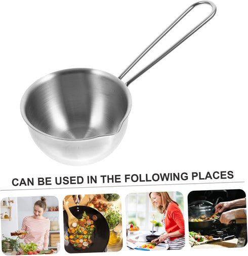 Pour Oil Small Pot Steaming Pot Steel Pot Sauce Pan Saucepan Metal Pot Stainless Steel Cookware Pot Steamer Non Stick Pot Pouring Pot Oil Pots for...