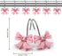 12PCS Decorative Shower Curtain Hooks, Pink Bow Knot Resin Curtain Hooks Shower Rings for Bathroom Baby Room Nursery Art Decors (Bow Knot)...