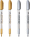 Dyvicl Premium Metallic Markers Pens - Silver and Gold Paint Pens for Black Paper, Glass, Rock Painting, Halloween Pumpkin, Card Making, Scrapbook...