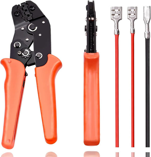 Tnisesm SN-48B Crimping Tools,Ratcheting Wire Crimper AWG 26-16(0.5-1.5mm²) for Open Barrel Terminals...