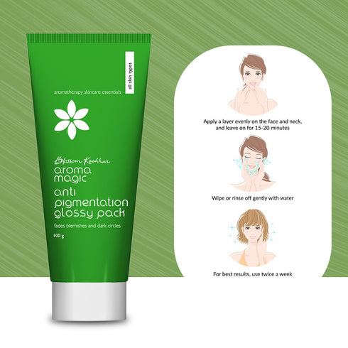 Anti Pigmentation Glossy Pack | 3.53 Oz (100g) | Aromatherapy Skincare | Essential for Pigmentation and Dark Circles | All Skin type...
