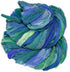 Super Bulky Recycled Sari Silk Ribbon Yarn in Blue Galaxy | 50 GMS - 30 Yards | Duppioni Silk Ribbon | Taffeta Silk Ribbon (Pack of 1)......