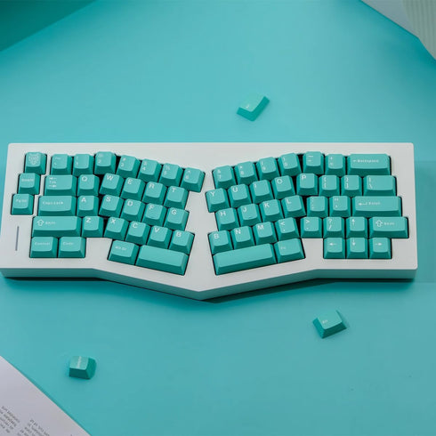 114 Keys PBT Doubleshot Keycaps Cherry Profile Mint Blue Keycap Set Fit for Cherry Mx Switches Alice Keyboard Mechanical Keyboards...