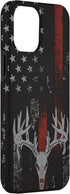 iPhone 12 Pro Max American Flag Whitetail Deer Buck Hunting USA FLAG Hunter Case...
