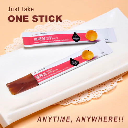 YELLOW PLUM INNER BEAUTY COLLAGEN JELLY STICK (20g * 15pk) - Collagen....