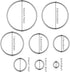 DECORA Circle Cutting Dies Stencil for DIY Scrapbooking Album Paper Card Embossing Craft Decoration...