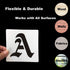4 Inch Alphabet Letter Stencils for Painting - 70 Pack Old English Letter Stencil Templates with Numbers and Signs for Painting on Wood, Reusable ...